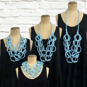 3 strand rubber chain necklace