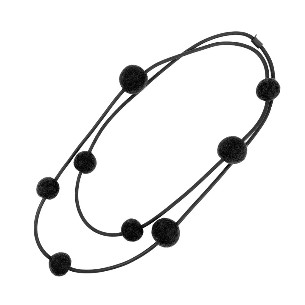 8 chunky felt beads -new combinations
