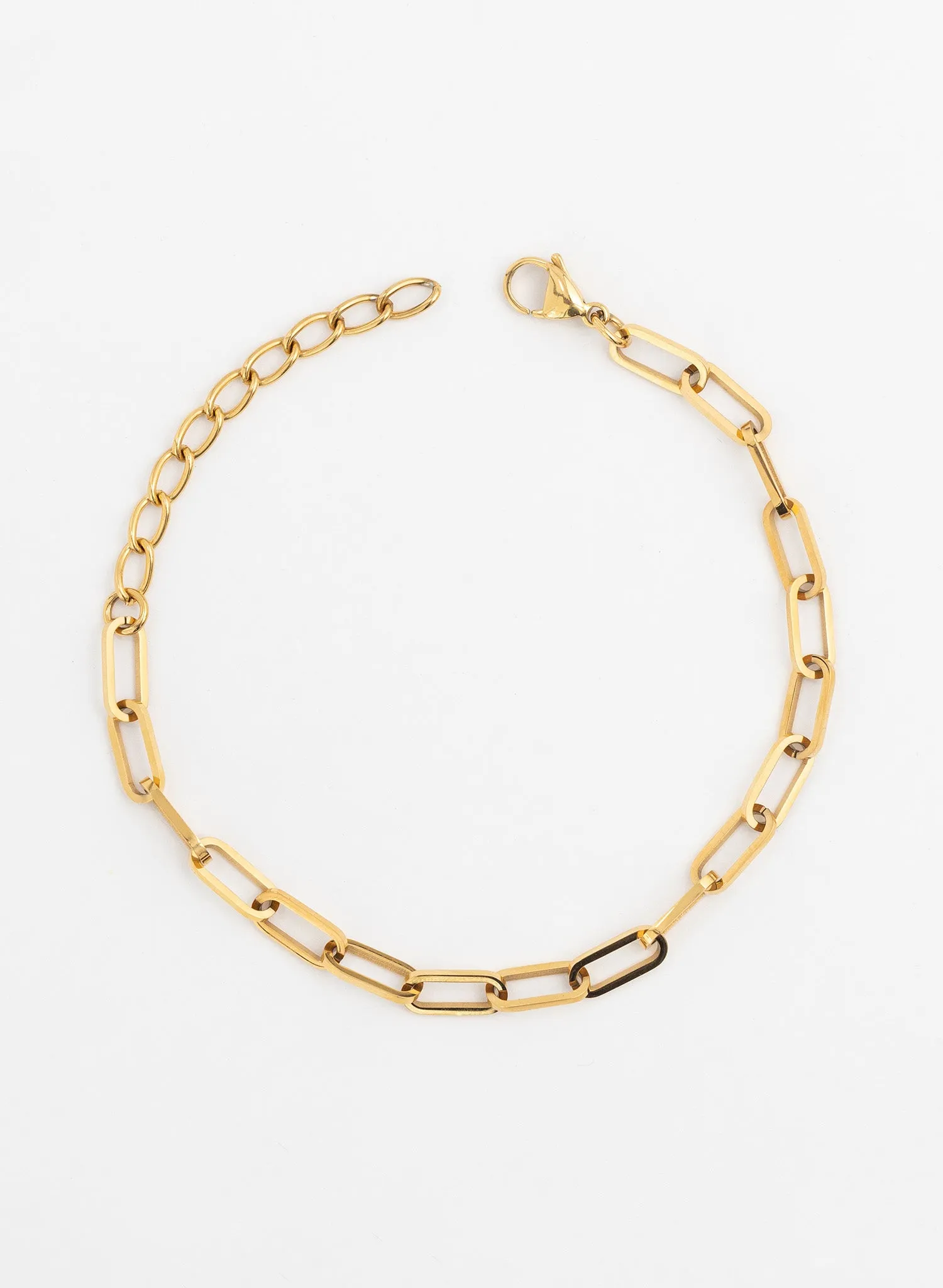Adorné black with chunky anklet strap