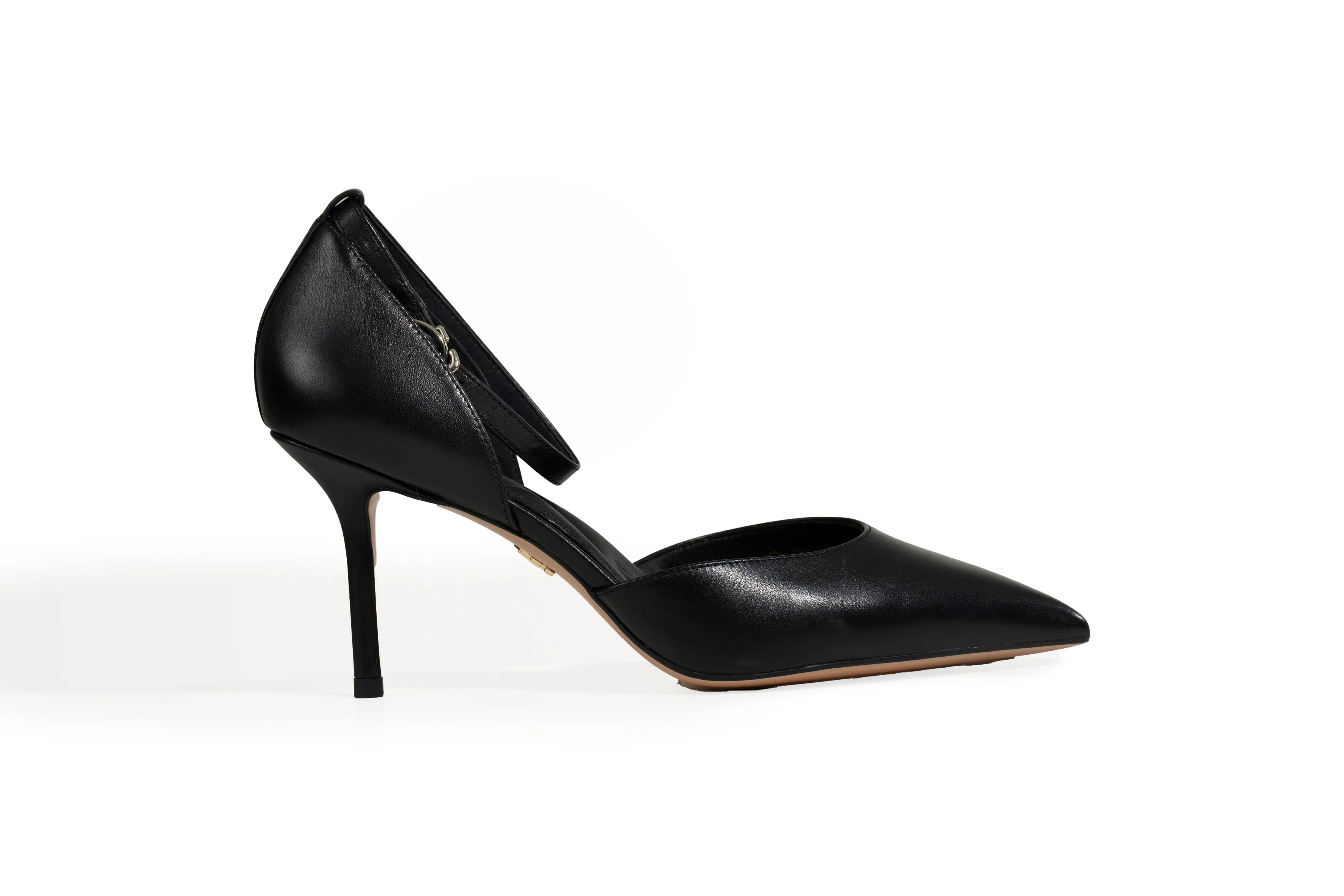 Adorné black with chunky anklet strap