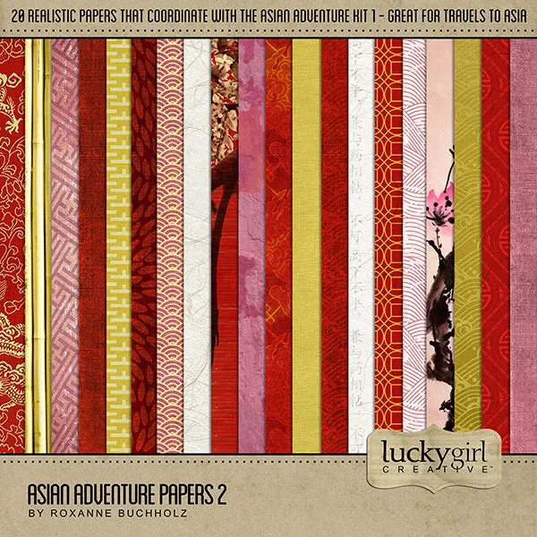 Asian Adventure 2 Digital Scrapbook Kit