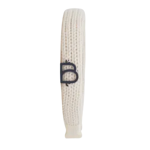 Bandeau Cream Flat Thin Headband Chunky Knit (FINAL SALE)