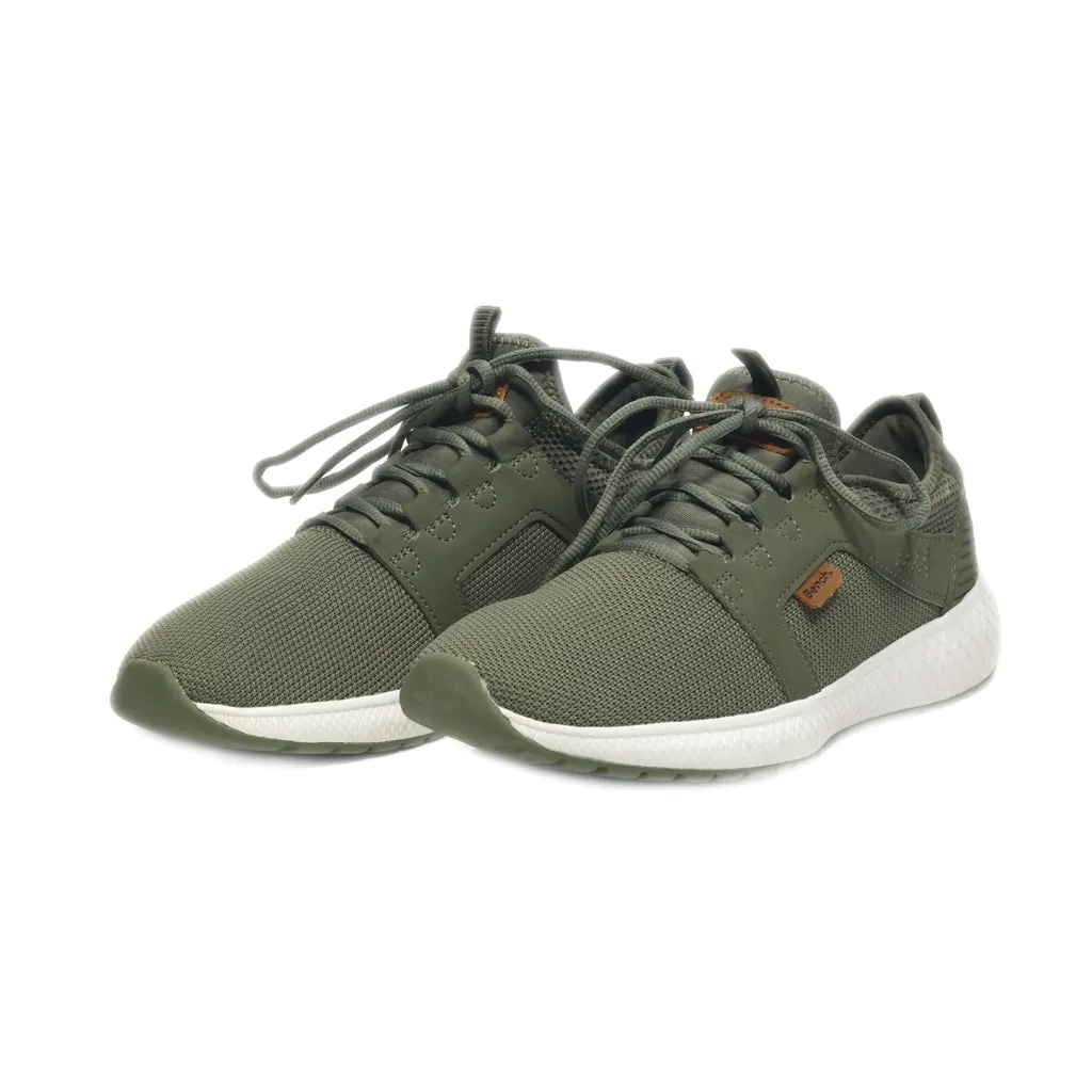 Bench. Sport Shoes Fabric Green Colour For Men