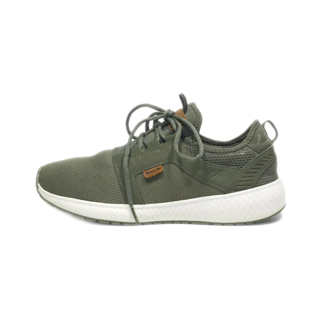 Bench. Sport Shoes Fabric Green Colour For Men