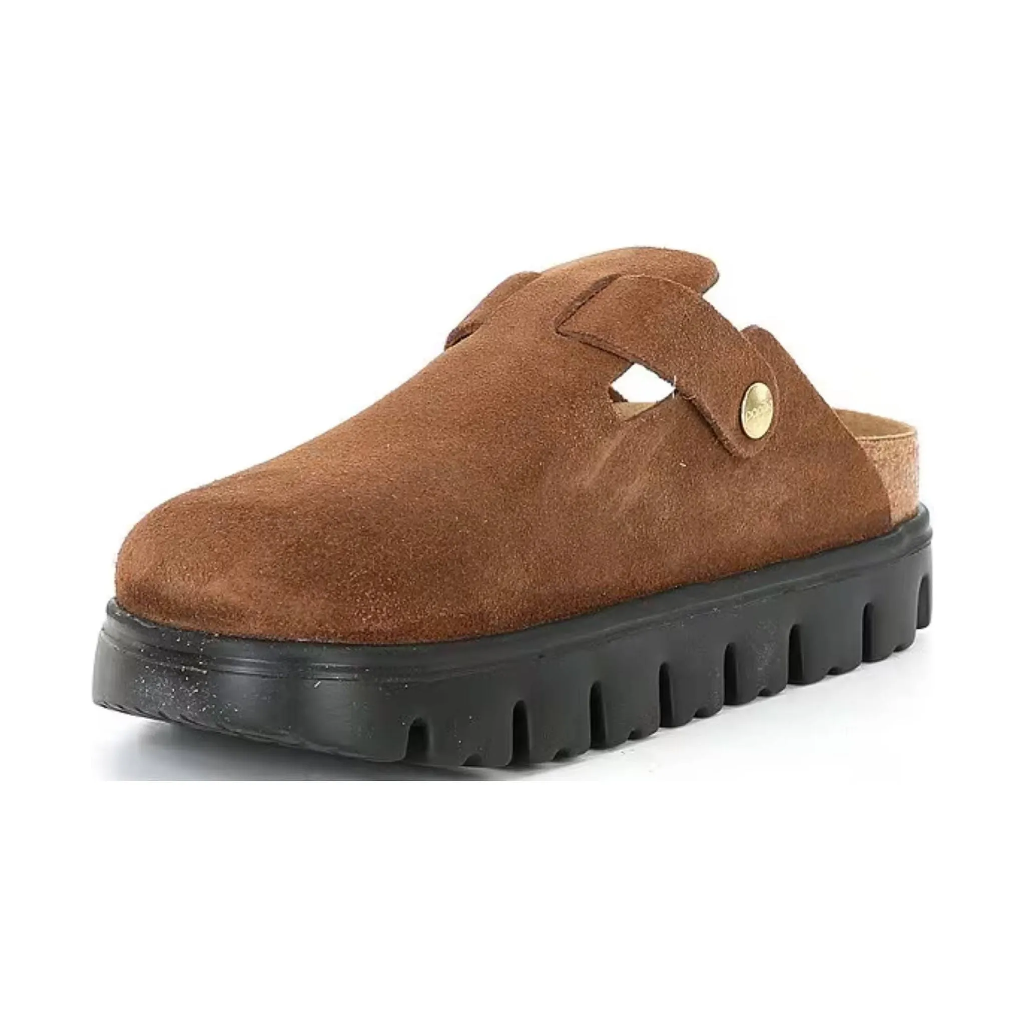 Birkenstock Papillio Boston Chunky Clog - Dark Tea Natural