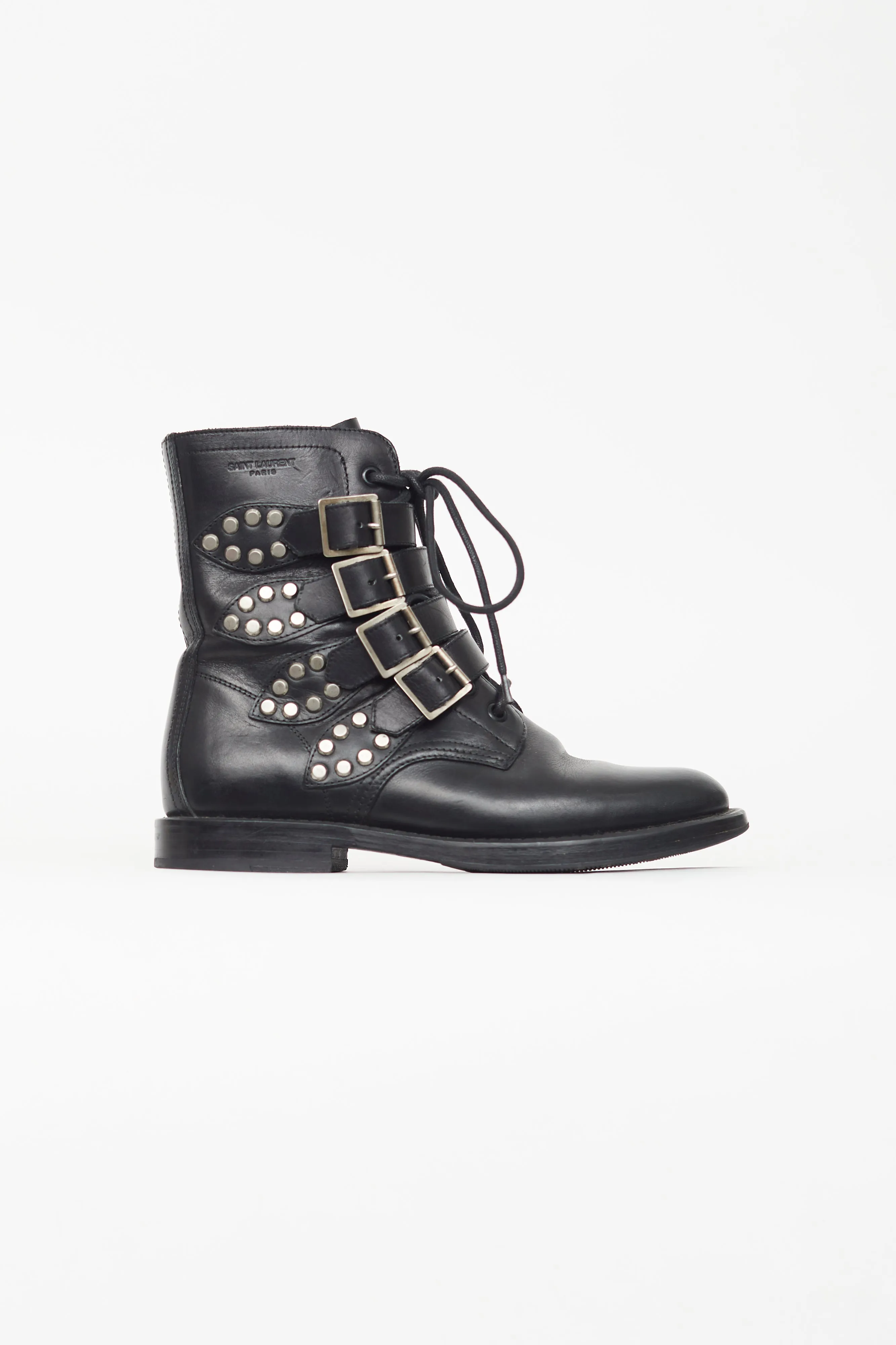 Black Ranger Studded Combat Boot