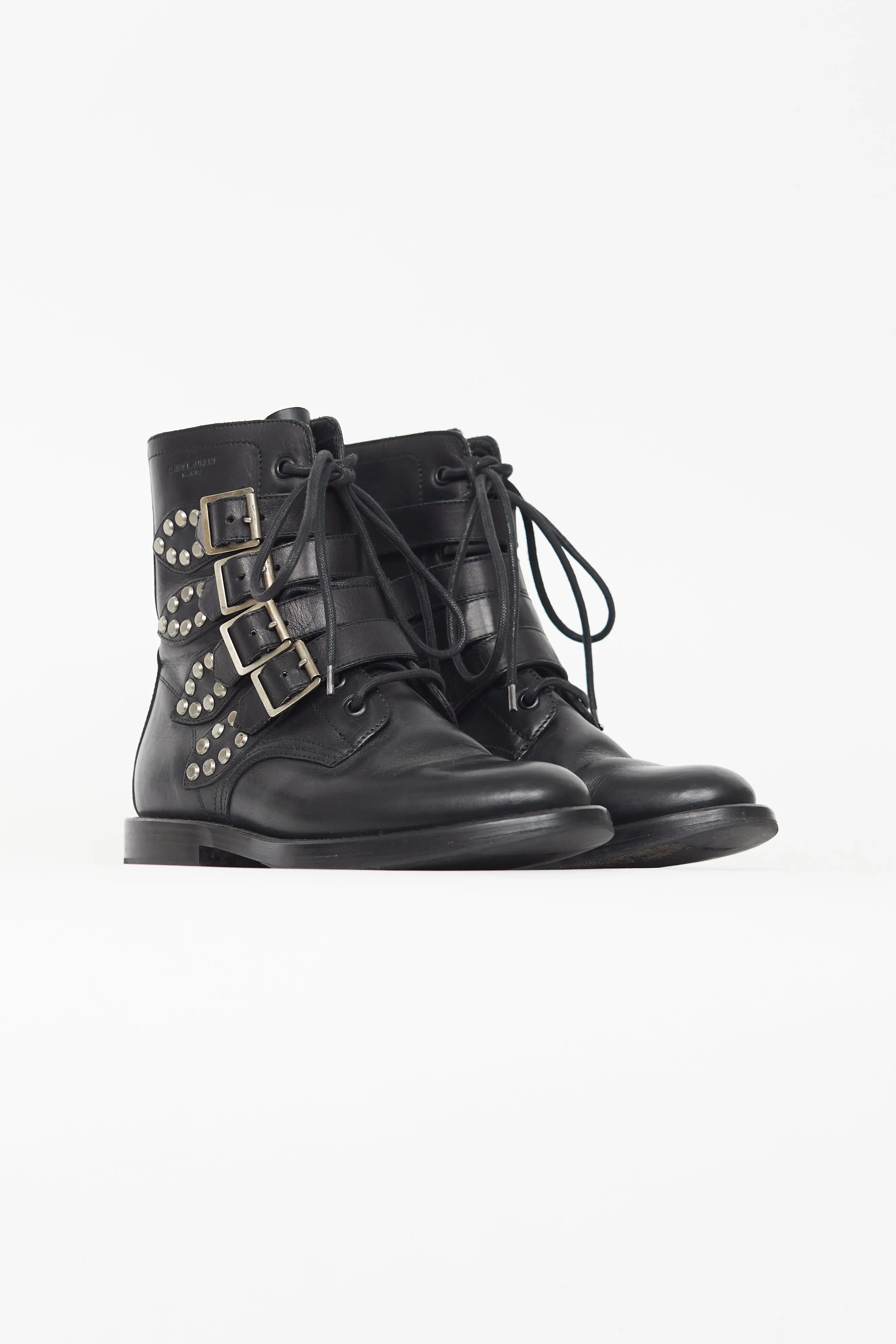 Black Ranger Studded Combat Boot