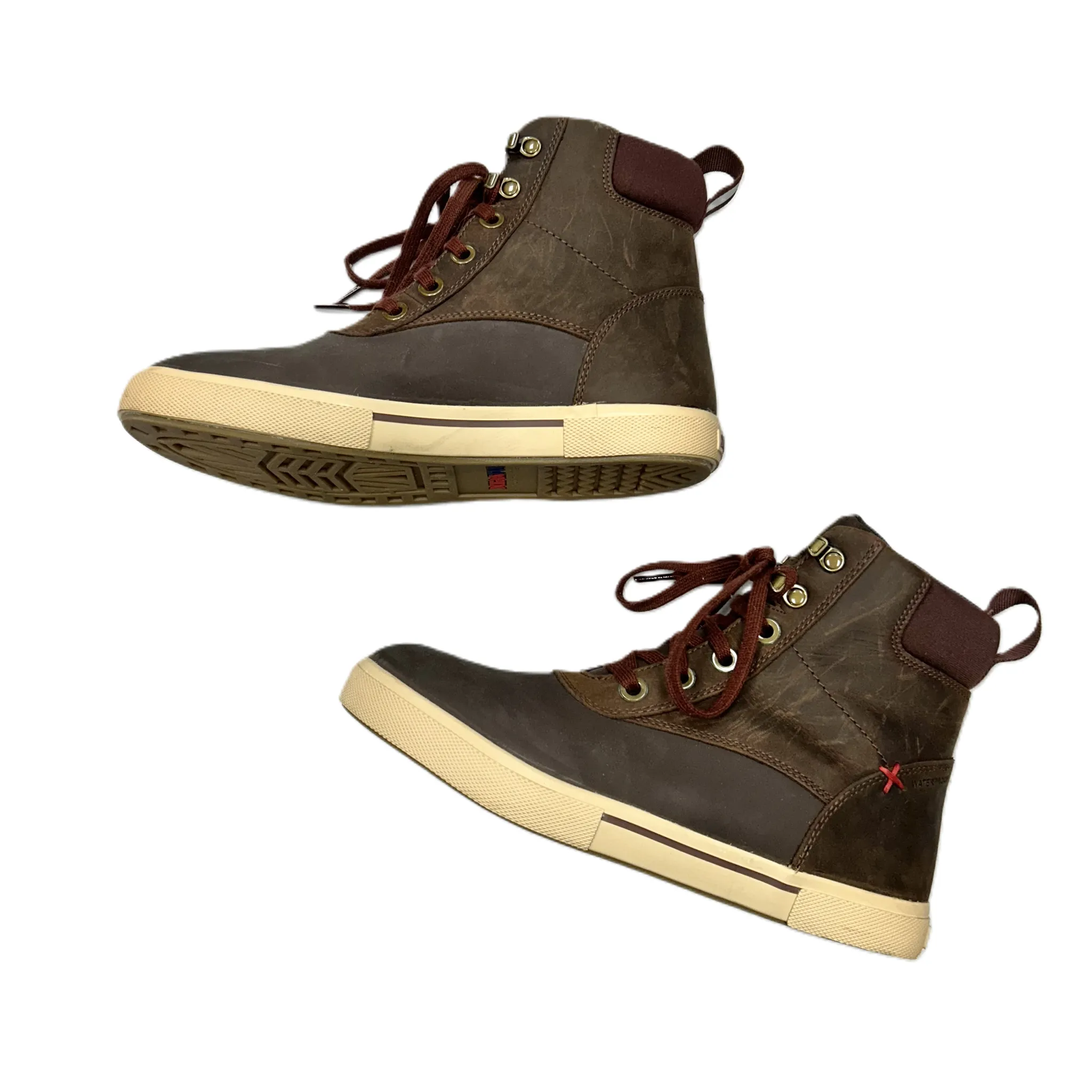 Boots Combat By Xtratuf In Brown & Red, Size: 9