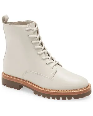 Cabria Lug Water Repellent Combat Boot in Opaline