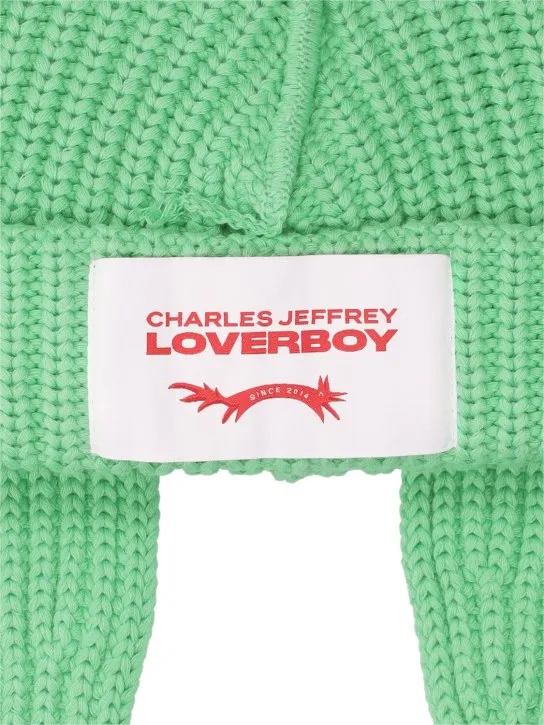 Charles Jeffrey LOVERBOY   Chunky Rabbit cotton beanie 
