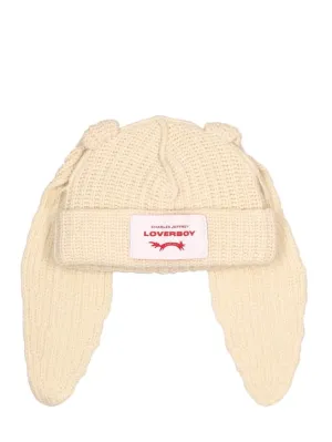 Charles Jeffrey LOVERBOY   Chunky Rabbit wool blend beanie 