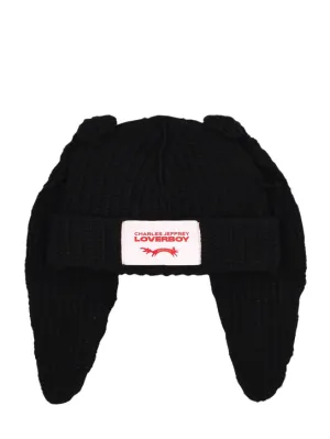 Charles Jeffrey LOVERBOY   Chunky Rabbit wool blend beanie 