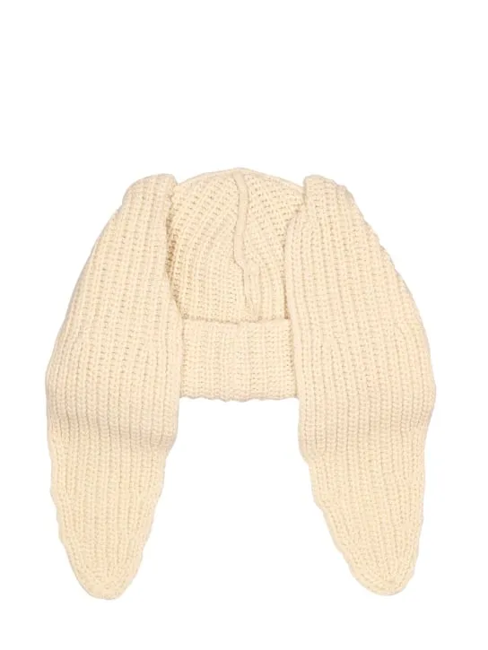 Charles Jeffrey LOVERBOY   Chunky Rabbit wool blend beanie 