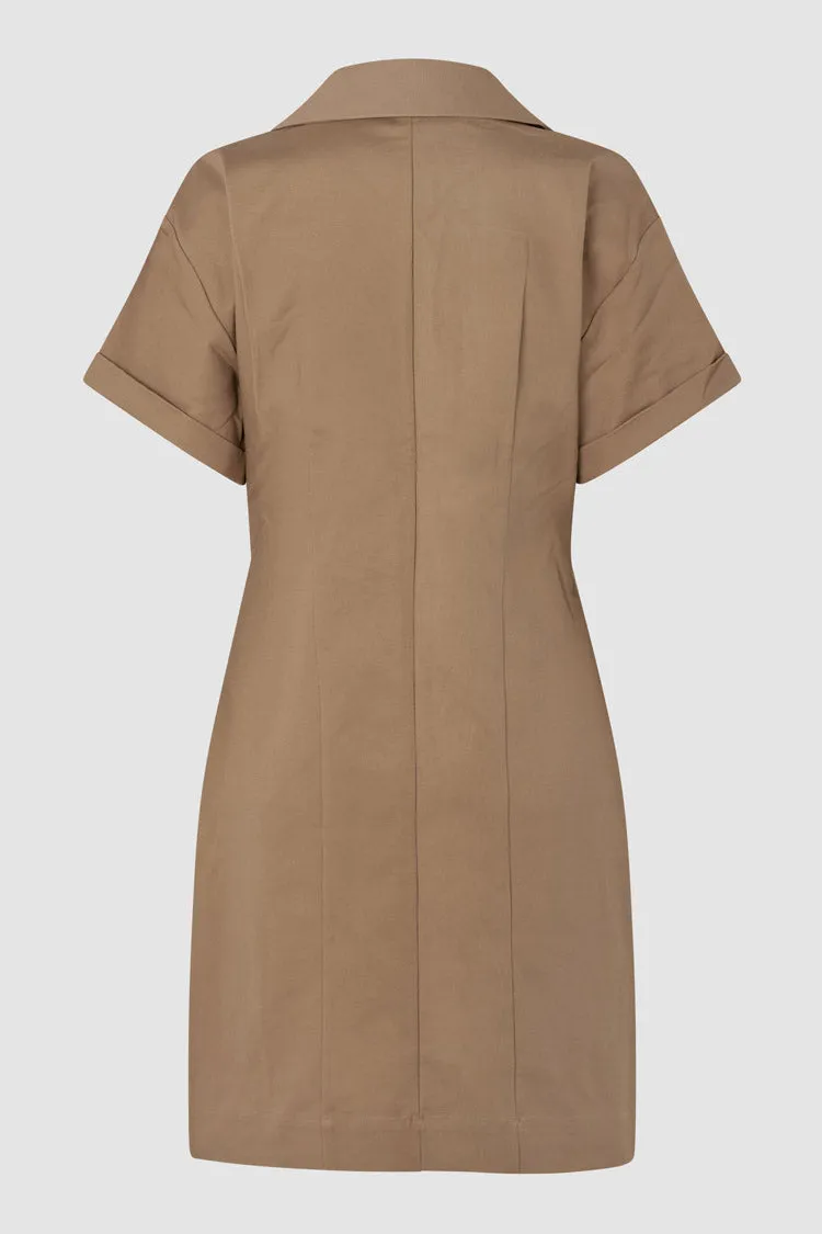 Cheera Dress in Ermine | FINAL SALE