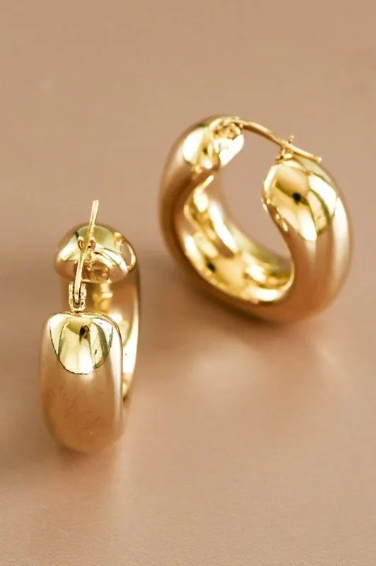 Chunky Gold Hoops