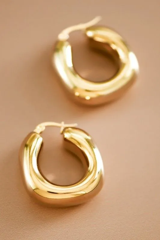 Chunky Gold Hoops