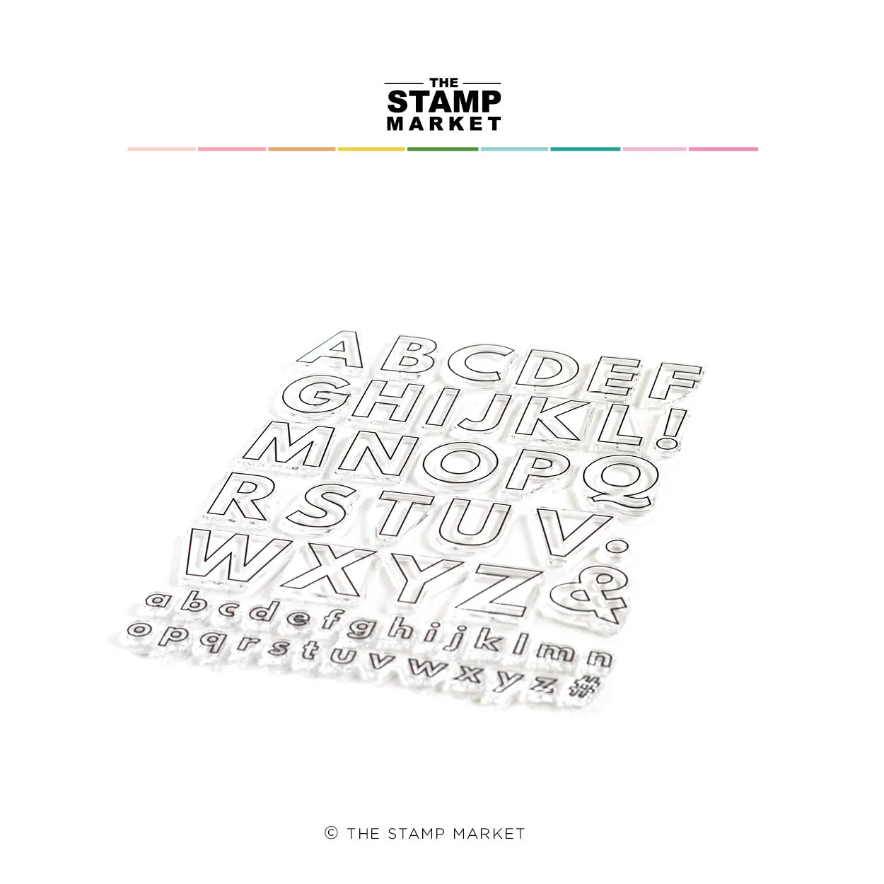 Chunky Outline Alphabet