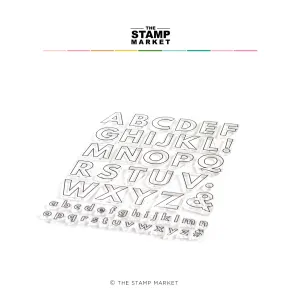 Chunky Outline Alphabet