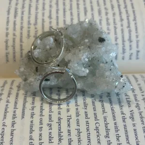 Chunky Silver Hoops