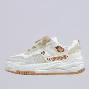 *CLEARANCE* Ultra Cute Capybara White Sneakers - Women's