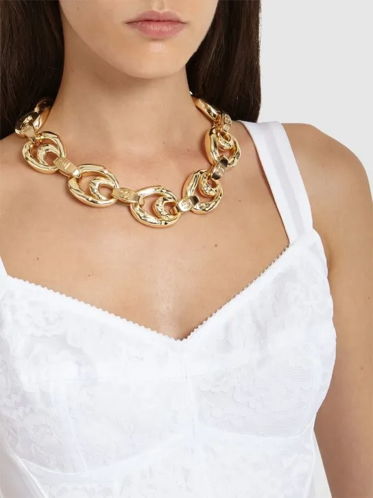 Dolce&amp;Gabbana   DG chunky chain collar necklace 