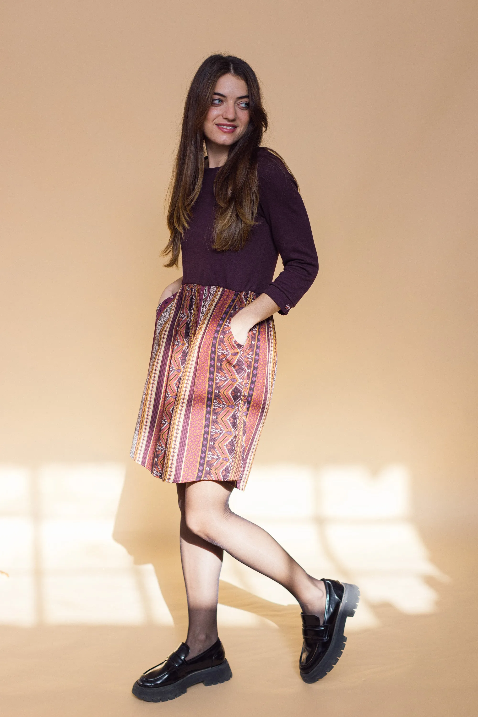 Dress Luiza Purple Ethnic