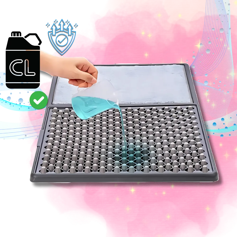 Dual Cleaning Zones Sanitizing Door Mat