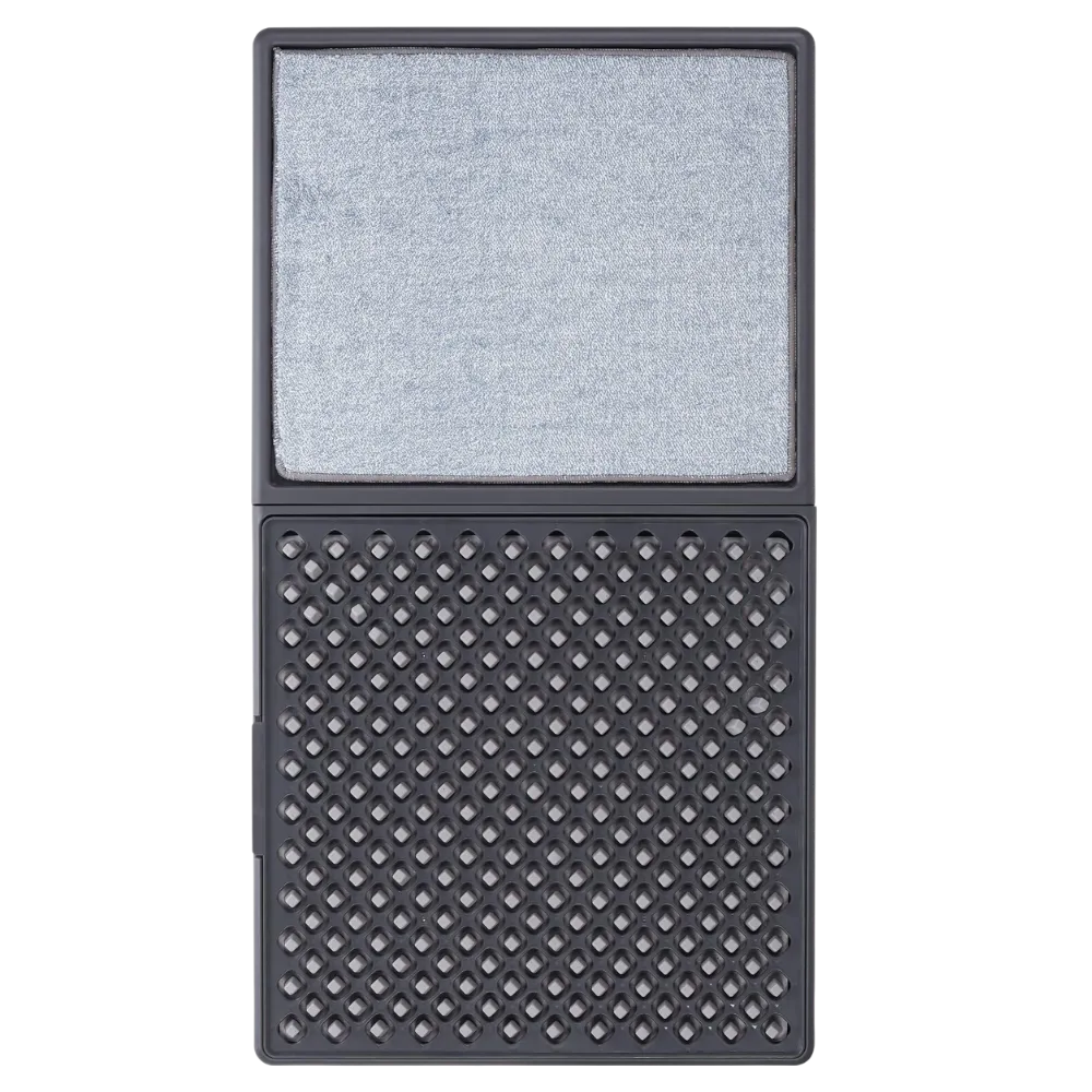 Dual Cleaning Zones Sanitizing Door Mat