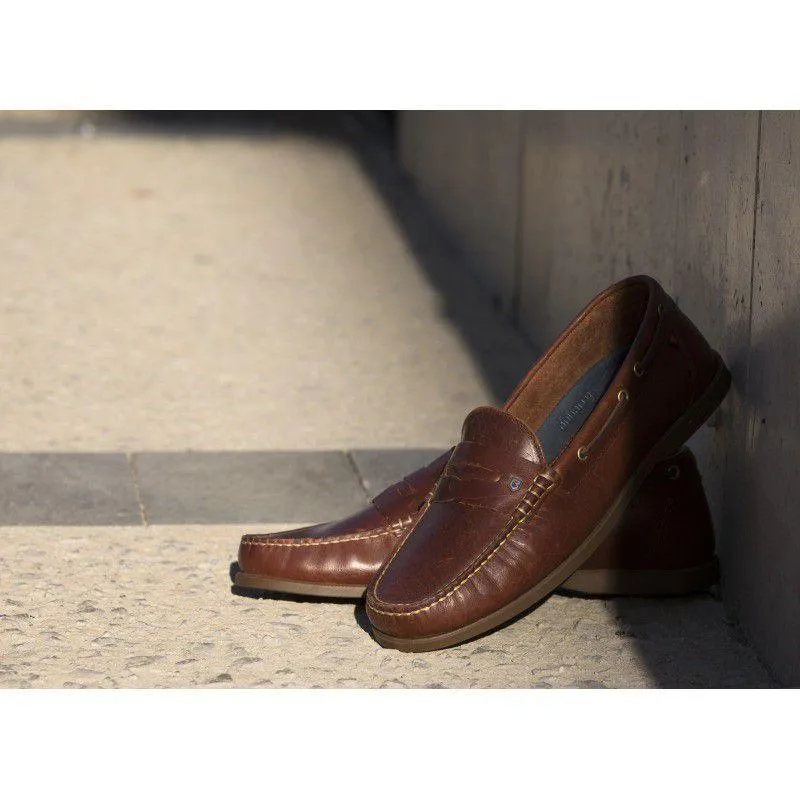 Dubarry Mens Spinnaker Leather Deck Shoe - Brown