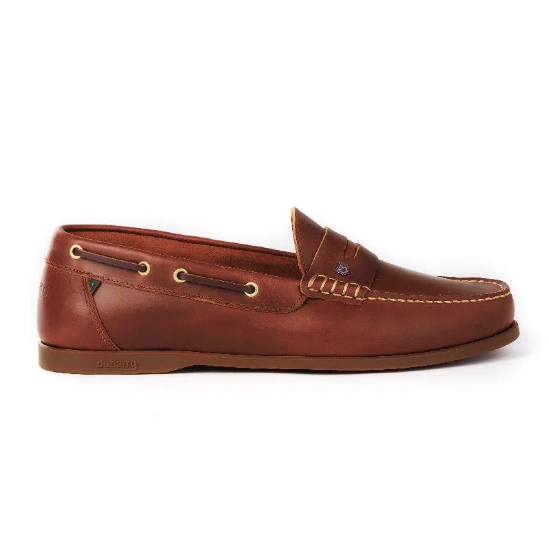 Dubarry Mens Spinnaker Leather Deck Shoe - Brown