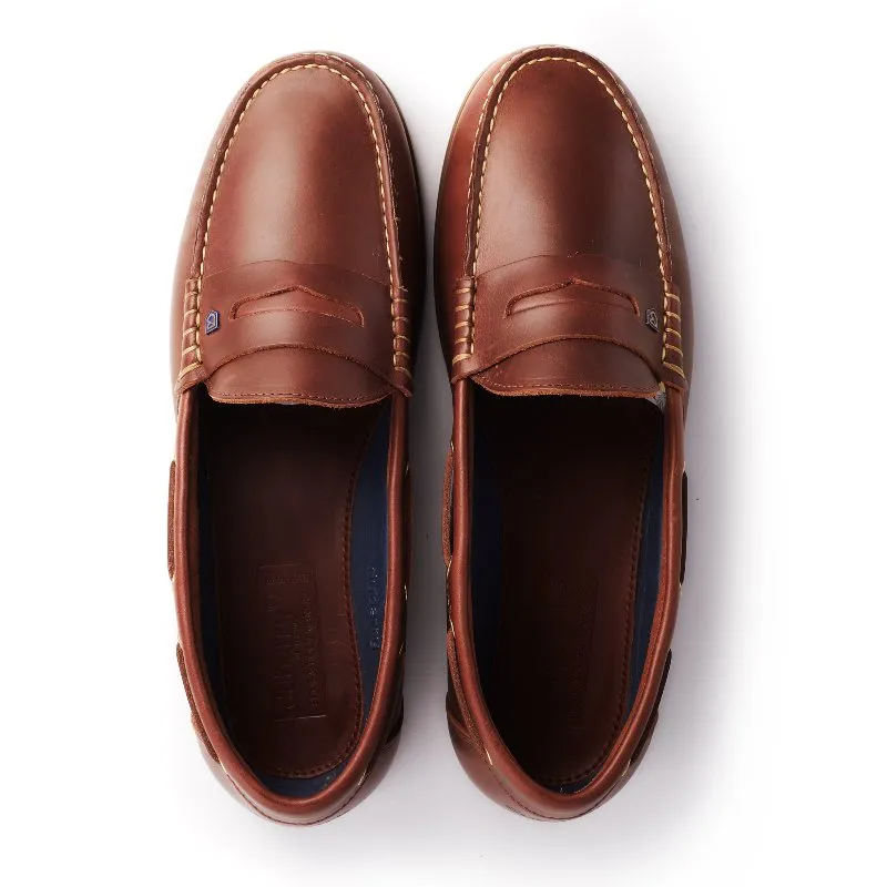 Dubarry Mens Spinnaker Leather Deck Shoe - Brown