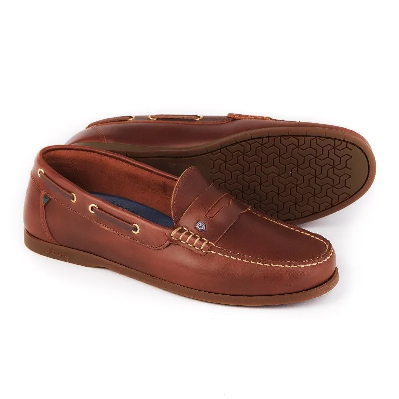 Dubarry Mens Spinnaker Leather Deck Shoe - Brown