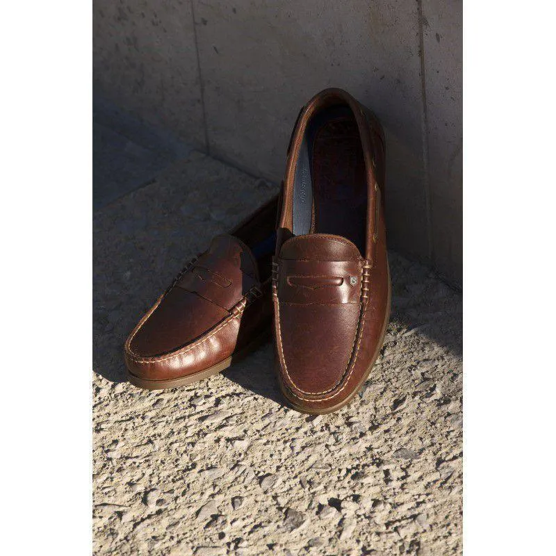 Dubarry Mens Spinnaker Leather Deck Shoe - Brown