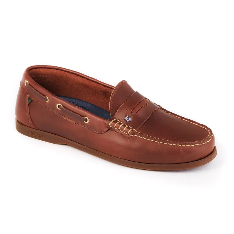 Dubarry Mens Spinnaker Leather Deck Shoe - Brown