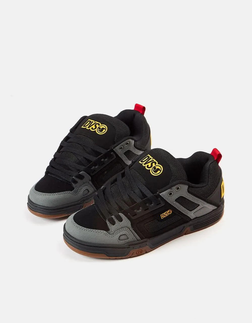 DVS Comanche Skate Shoes - Black/Charcoal/Gum Nubuck