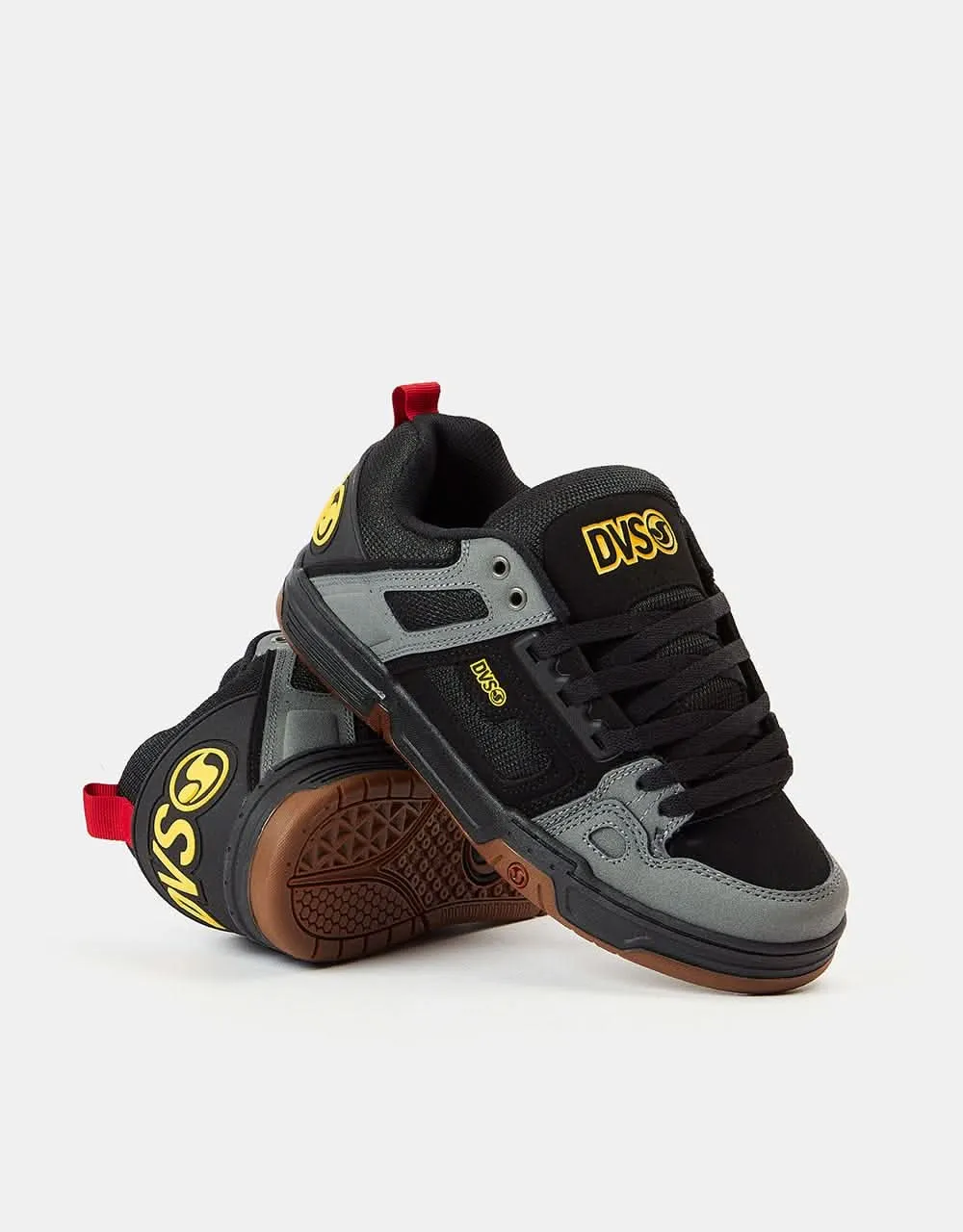 DVS Comanche Skate Shoes - Black/Charcoal/Gum Nubuck