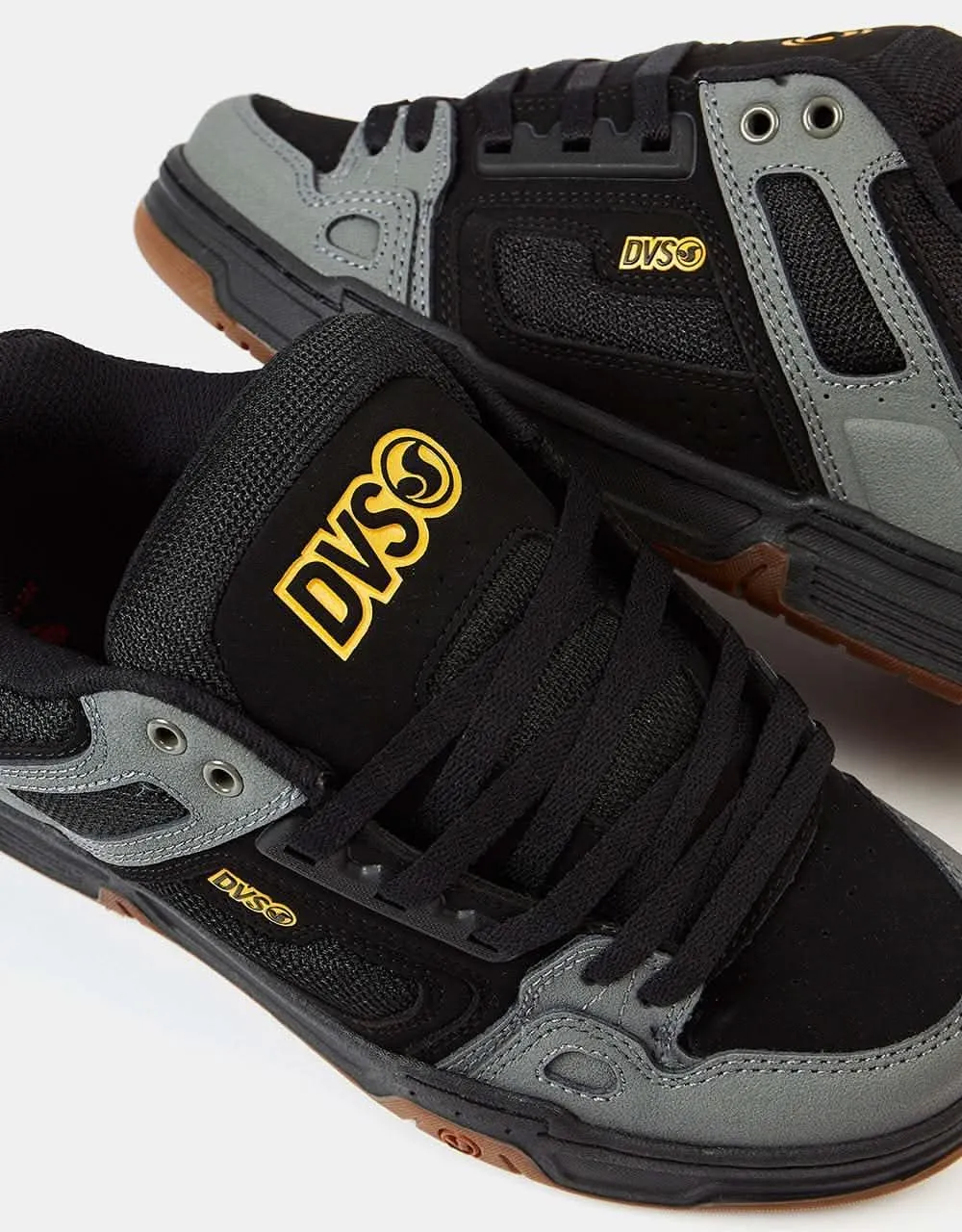 DVS Comanche Skate Shoes - Black/Charcoal/Gum Nubuck