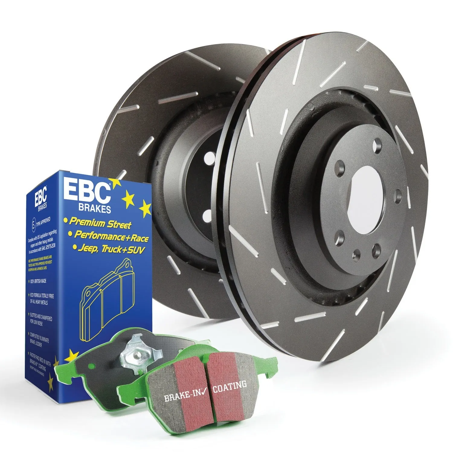 EBC Brakes S2KR2362 S2 Kits Greenstuff 2000 and USR Rotors