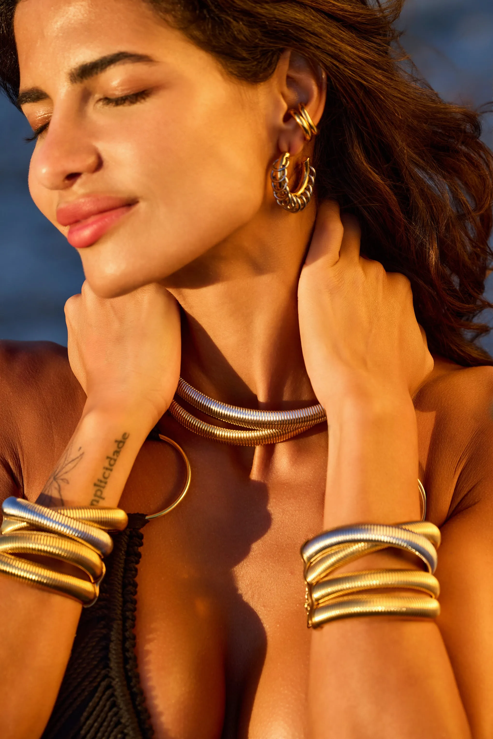 Eydís Layered Flex Snake Chain Bracelet