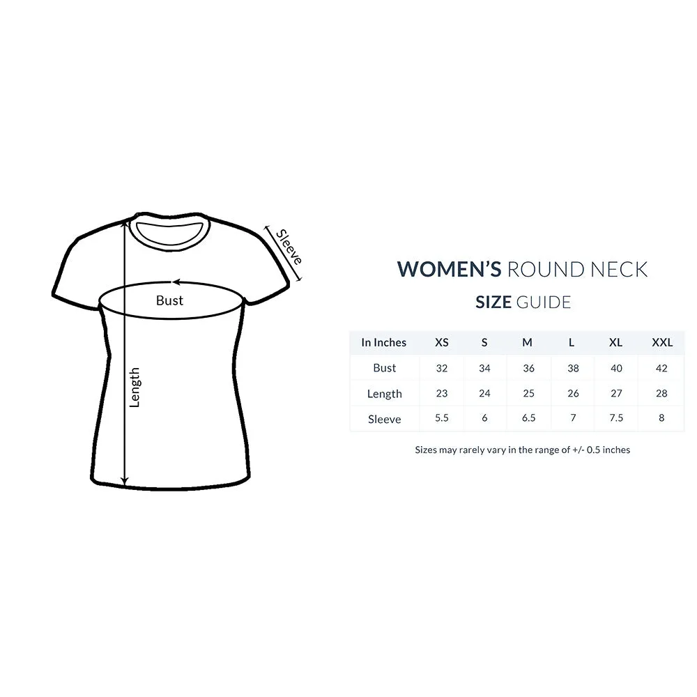 Female Round Neck Half Sleeves - Serene Autumn T-shirt