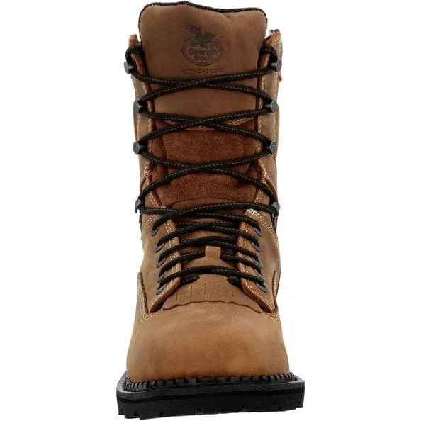 Georgia Boot Men's Brown Logger Round Toe Work Boot GB00122