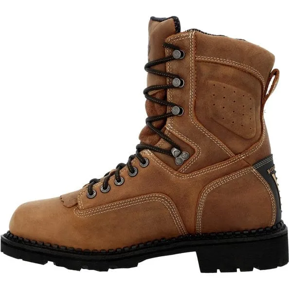Georgia Boot Men's Brown Logger Round Toe Work Boot GB00122