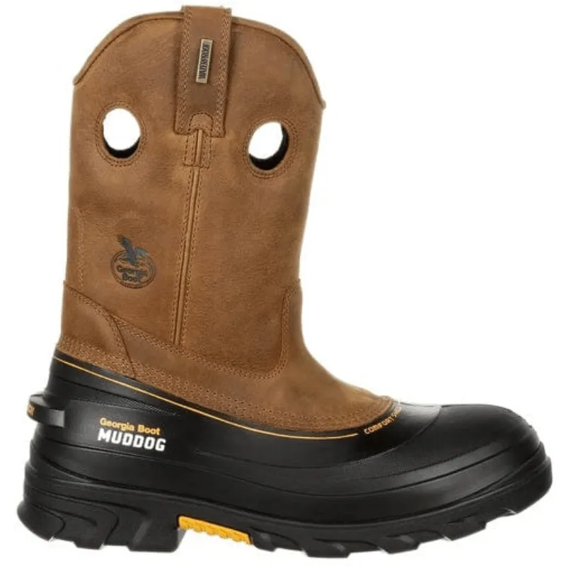 Georgia Boot Men's Muddog Wellington Barracuda Gold Composite Toe Work Boot GB00243