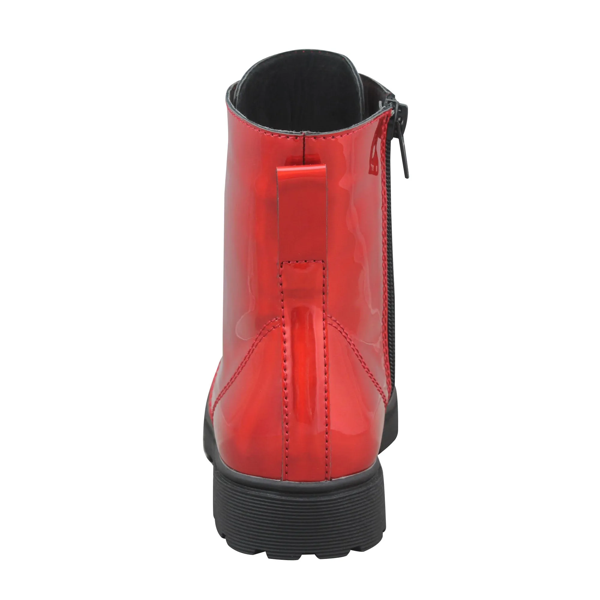 Gotta Flurt Girl's Luna Red Combat Boot