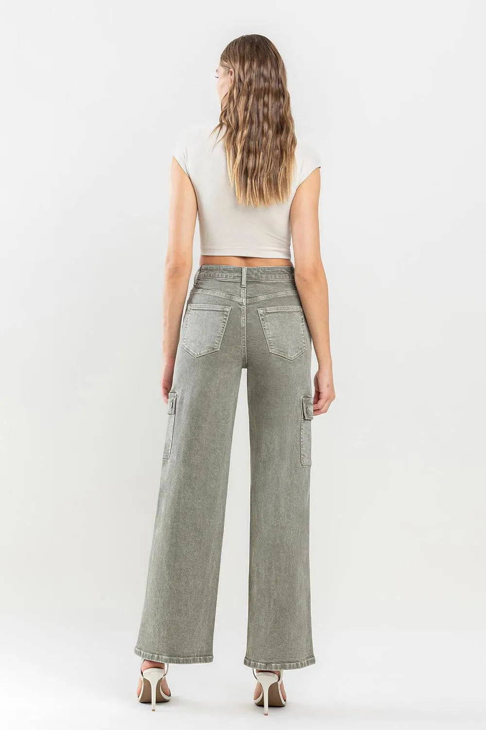 Haven - 90's Super High Rise Cargo Jeans - Vervet - Exclusively Online