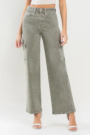 Haven - 90's Super High Rise Cargo Jeans - Vervet - Exclusively Online