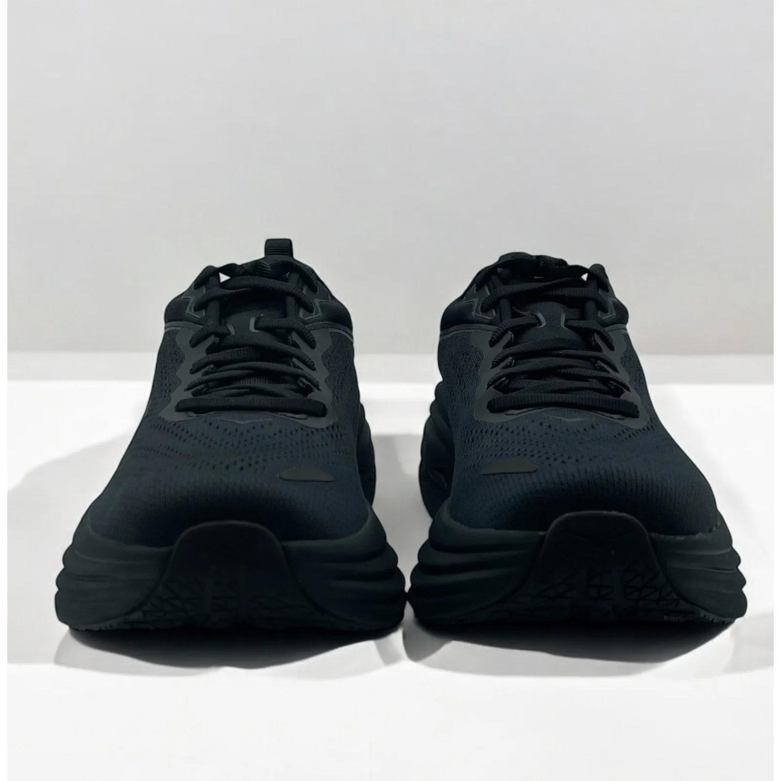 Hoka Womens Bondi 8 Running Shoes Size 9 B Black Athletic