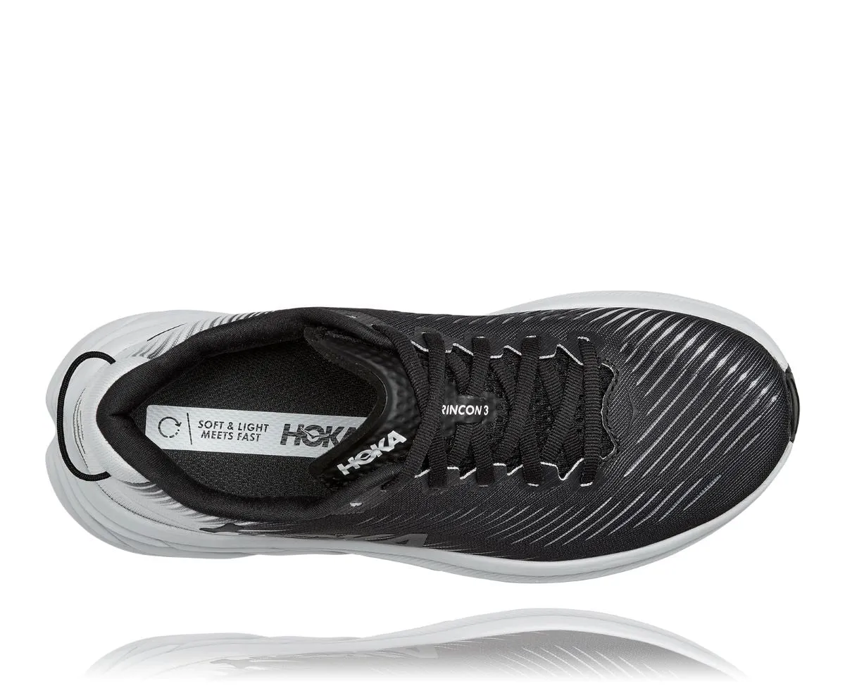 'HOKA' Women's Rincon 3 - Black / White