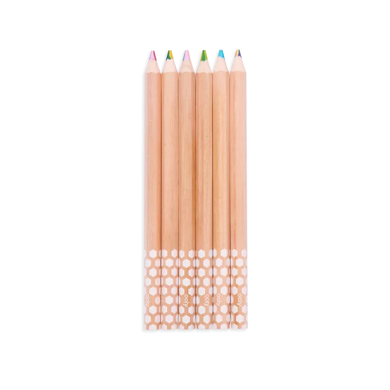 Kaleidoscope Multi-Colored Pencils - Set of 6