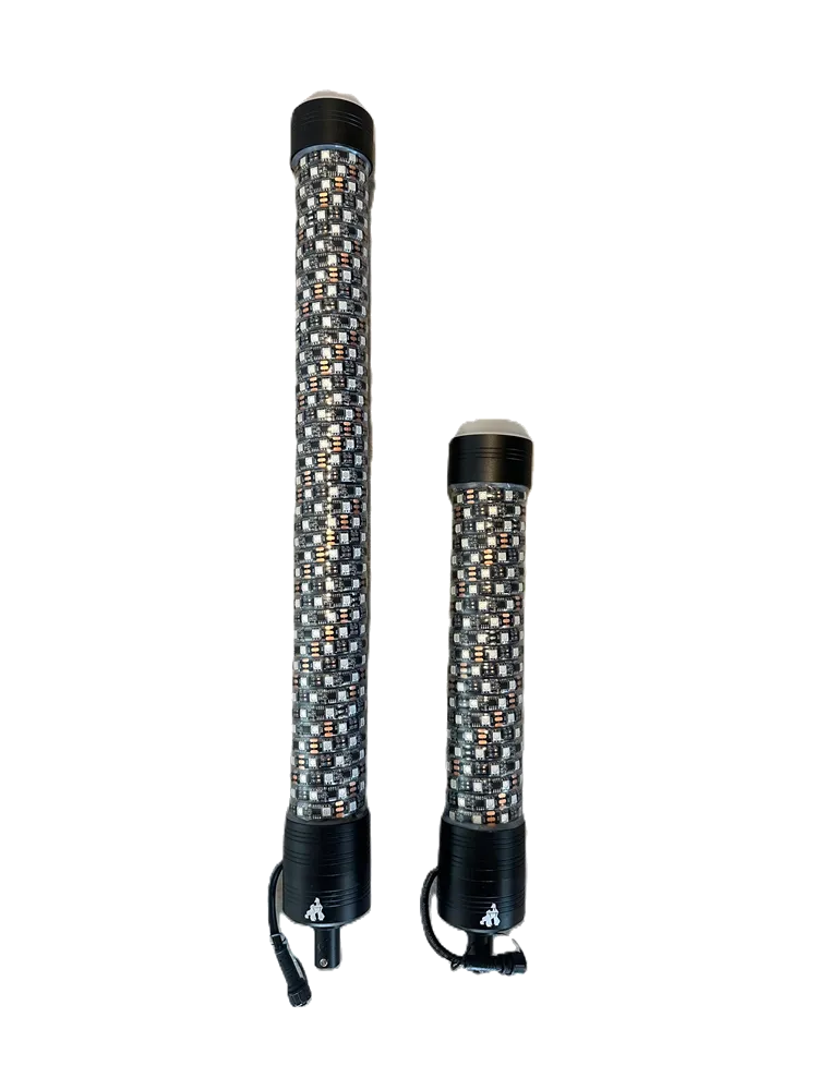 LED Whip Chunky Monkey Whip 13" Pair